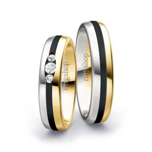 Weißgold/Zirkonium/Gelbgold