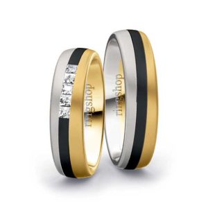 Weißgold/Zirkonium/Gelbgold