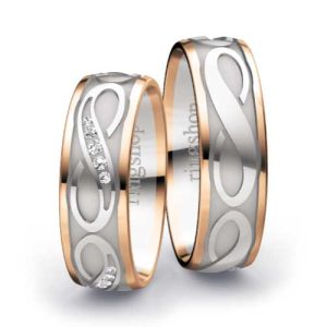Rotgold/Weißgold/Rotgold