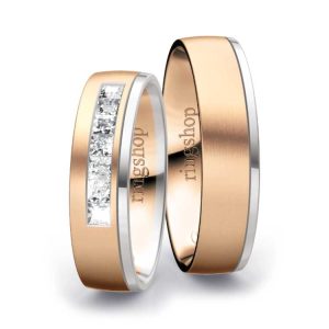 Rotgold/Weißgold
