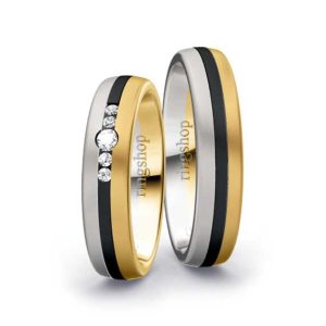 Weißgold/Zirkonium/Gelbgold