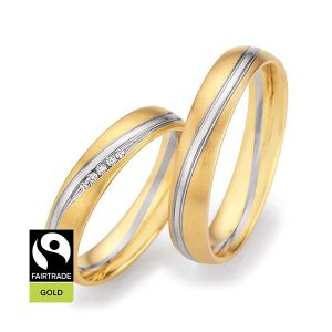 Gelbgold/Weißgold/Gelbgold Fairtrade